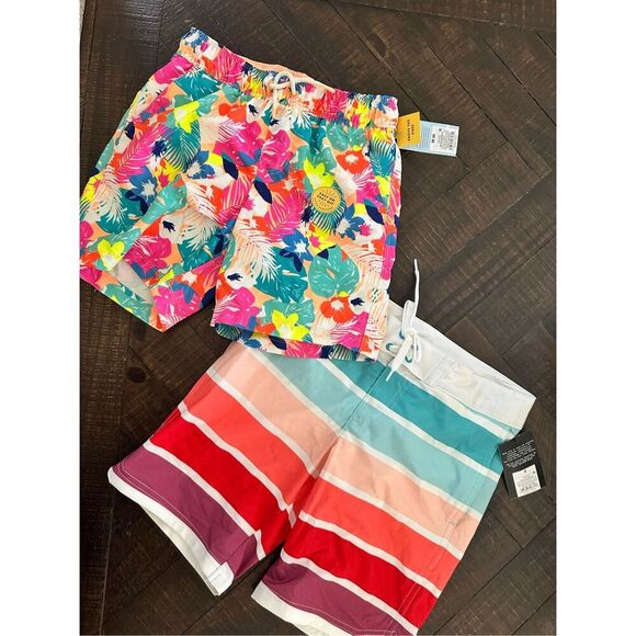 Target Brands Boys Swim Shorts with Sewn in Brief Size Medium 8 New - Picture 1 of 5